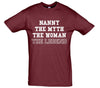 Nanny The Myth The Legend Printed T-Shirt - Mr Wings Emporium 