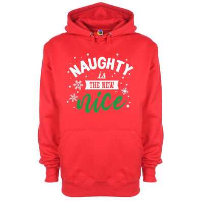 Naughty Is The New Nice Printed Hoodie - Mr Wings Emporium 