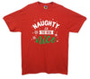 Naughty Is The New Nice Printed T-Shirt - Mr Wings Emporium 