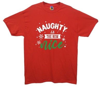 Naughty Is The New Nice Printed T-Shirt - Mr Wings Emporium 