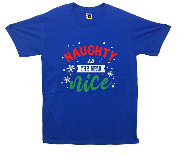 Naughty Is The New Nice Printed T-Shirt - Mr Wings Emporium 