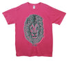 Neon Lion Head Raw Printed T-Shirt - Mr Wings Emporium 