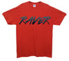 Neon Raver Printed T-Shirt - Mr Wings Emporium 