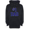 Number 1 Dad Printed Hoodie - Mr Wings Emporium 