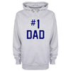 Number 1 Dad Printed Hoodie - Mr Wings Emporium 