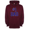 Number 1 Dad Printed Hoodie - Mr Wings Emporium 