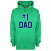 Number 1 Dad Printed Hoodie - Mr Wings Emporium 