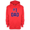 Number 1 Dad Printed Hoodie - Mr Wings Emporium 