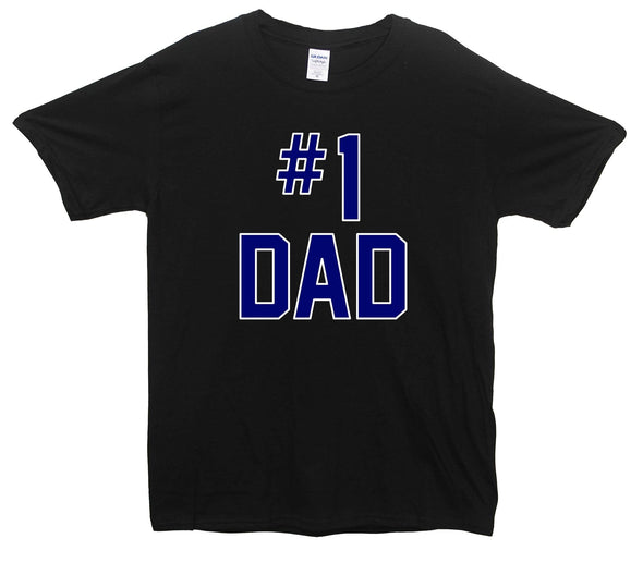 Number 1 Dad Printed T-Shirt - Mr Wings Emporium 