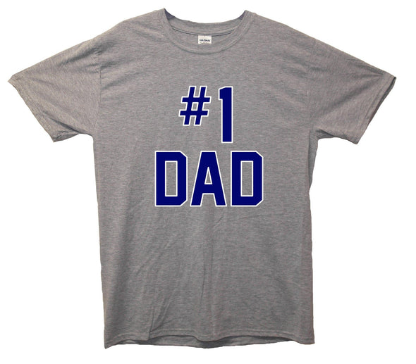 Number 1 Dad Printed T-Shirt - Mr Wings Emporium 