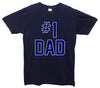 Number 1 Dad Printed T-Shirt - Mr Wings Emporium 