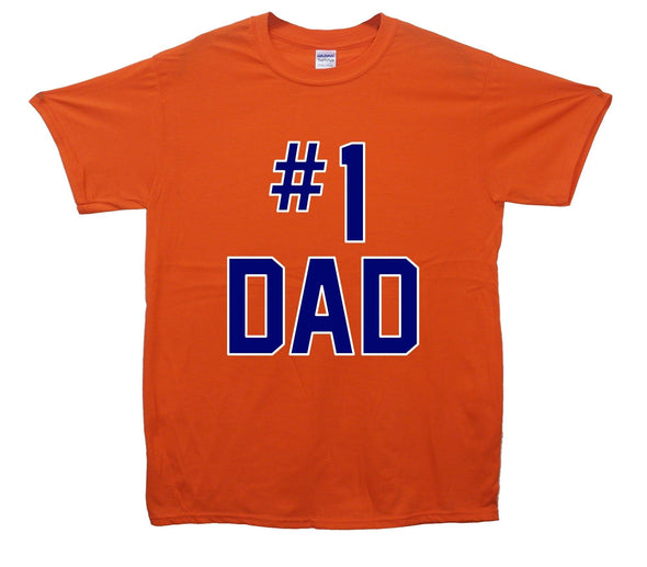 Number 1 Dad Printed T-Shirt - Mr Wings Emporium 