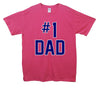 Number 1 Dad Printed T-Shirt - Mr Wings Emporium 