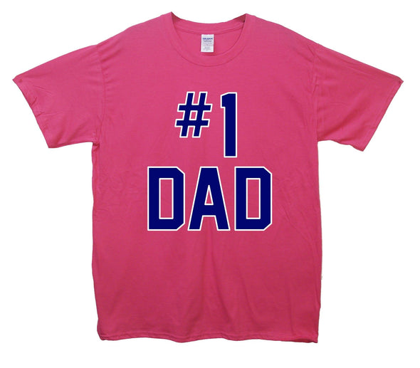 Number 1 Dad Printed T-Shirt - Mr Wings Emporium 