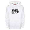 Peace Bitch Printed Hoodie - Mr Wings Emporium 