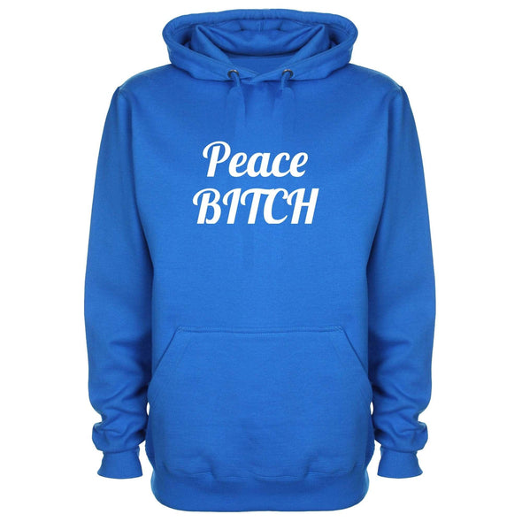 Peace Bitch Printed Hoodie - Mr Wings Emporium 