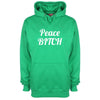 Peace Bitch Printed Hoodie - Mr Wings Emporium 