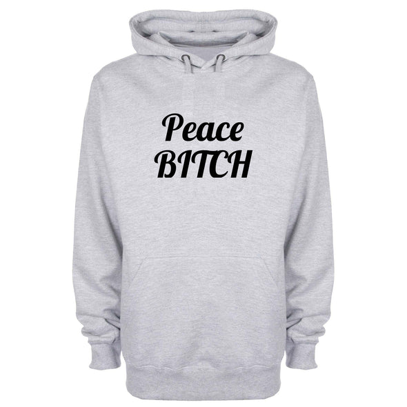 Peace Bitch Printed Hoodie - Mr Wings Emporium 