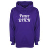 Peace Bitch Printed Hoodie - Mr Wings Emporium 