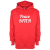 Peace Bitch Printed Hoodie - Mr Wings Emporium 