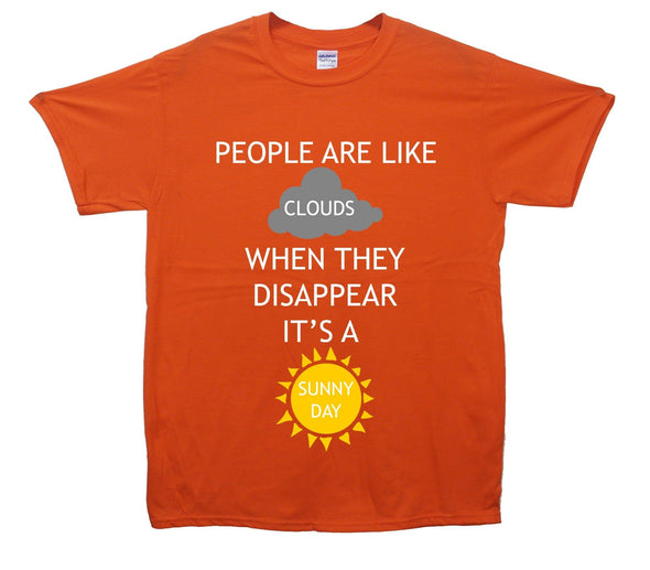 People Are Like Clouds Printed T-Shirt - Mr Wings Emporium 