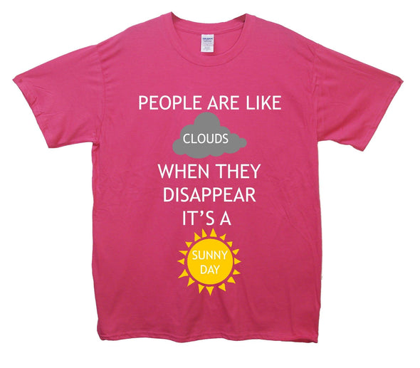 People Are Like Clouds Printed T-Shirt - Mr Wings Emporium 