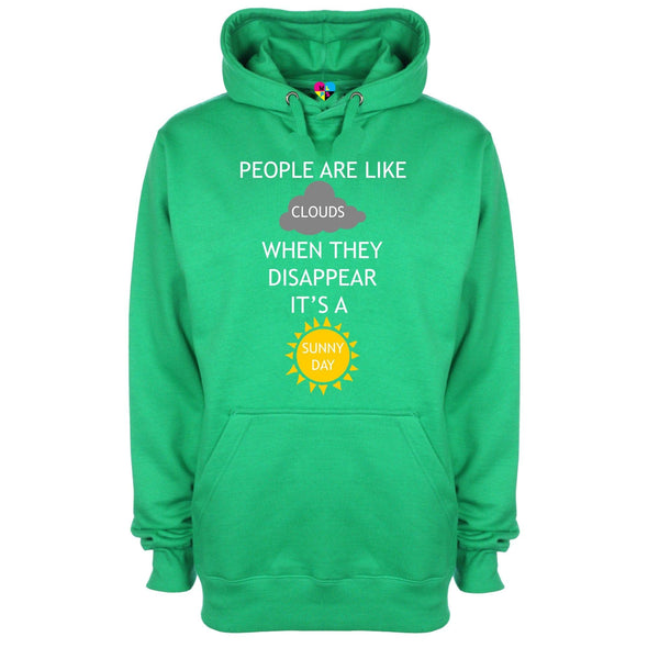 People Are Like Clouds When They Disappear It's A Sunny Day Printed Hoodie - Mr Wings Emporium 