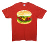 Perfect Hamburger Printed T-Shirt - Mr Wings Emporium 
