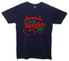 Permanently On The Naughty List Printed T-Shirt - Mr Wings Emporium 