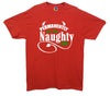 Permanently On The Naughty List Printed T-Shirt - Mr Wings Emporium 