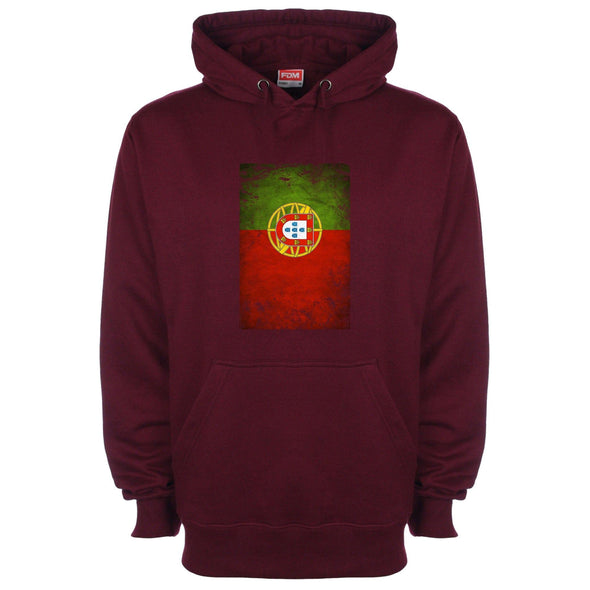 Portugal Distressed Flag Printed Hoodie - Mr Wings Emporium 