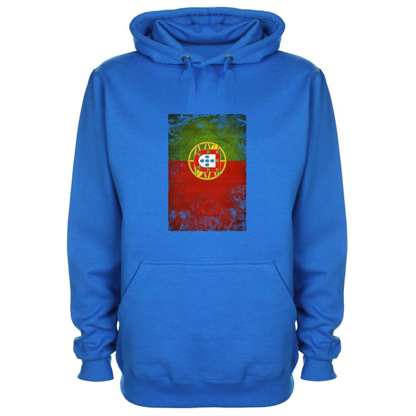 Portugal Distressed Flag Printed Hoodie - Mr Wings Emporium 