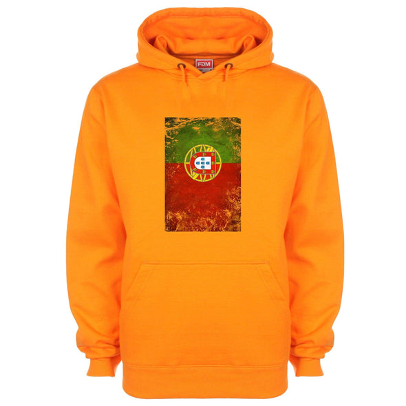 Portugal Distressed Flag Printed Hoodie - Mr Wings Emporium 