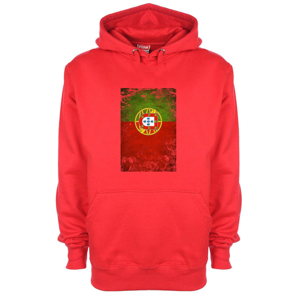 Portugal Distressed Flag Printed Hoodie - Mr Wings Emporium 