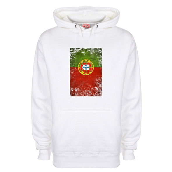 Portugal Distressed Flag Printed Hoodie - Mr Wings Emporium 