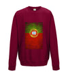 Portugal Distressed Flag Printed Sweatshirt - Mr Wings Emporium 