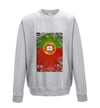 Portugal Distressed Flag Printed Sweatshirt - Mr Wings Emporium 