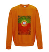 Portugal Distressed Flag Printed Sweatshirt - Mr Wings Emporium 