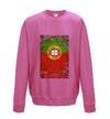 Portugal Distressed Flag Printed Sweatshirt - Mr Wings Emporium 