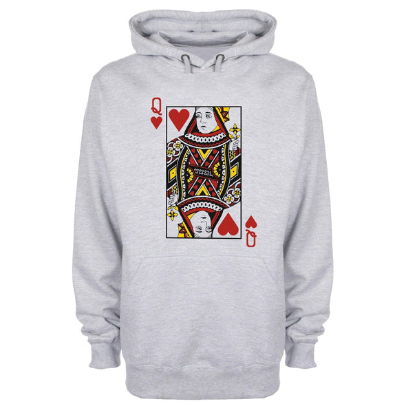 Queen Of Hearts Printed Hoodie - Mr Wings Emporium 
