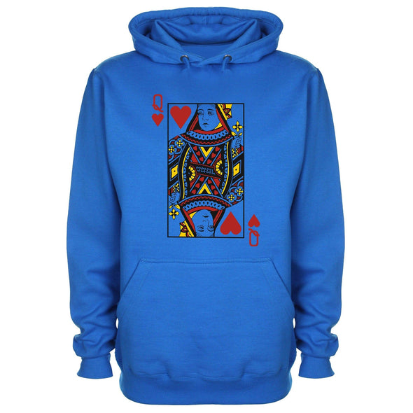 Queen Of Hearts Printed Hoodie - Mr Wings Emporium 