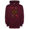 Queen Of Hearts Printed Hoodie - Mr Wings Emporium 