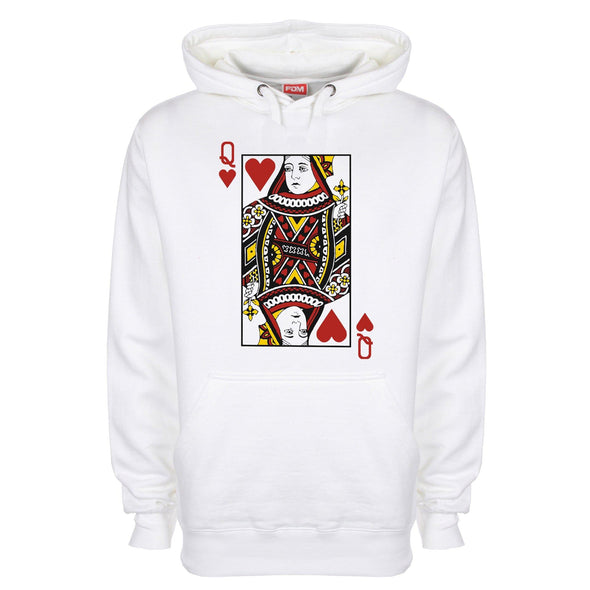 Queen Of Hearts Printed Hoodie - Mr Wings Emporium 