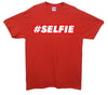 Red Banner Selfie Printed T-Shirt - Mr Wings Emporium 