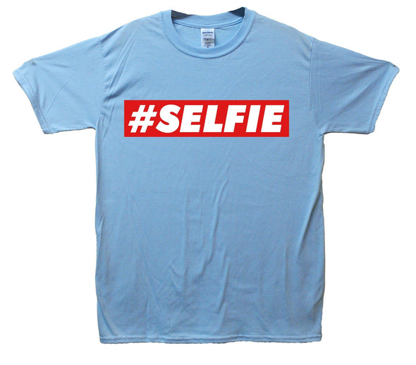 Red Banner Selfie Printed T-Shirt - Mr Wings Emporium 