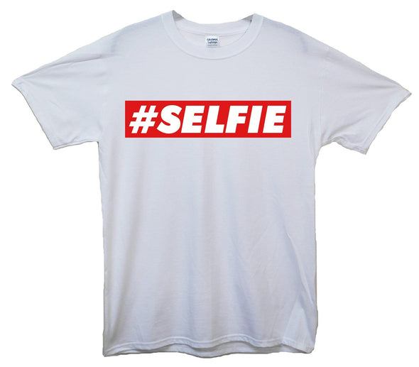 Red Banner Selfie Printed T-Shirt - Mr Wings Emporium 