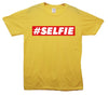 Red Banner Selfie Printed T-Shirt - Mr Wings Emporium 