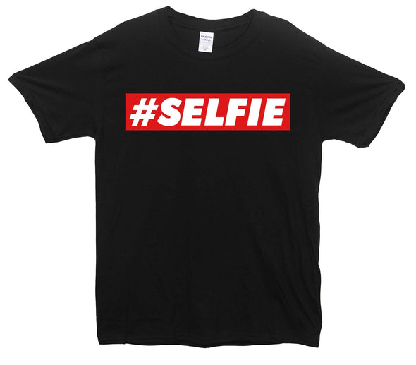 Red Banner Selfie Printed T-Shirt - Mr Wings Emporium 