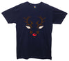 Reindeer Face Printed T-Shirt - Mr Wings Emporium 