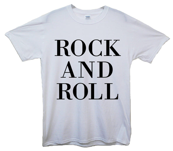 Rock And Roll Printed T-Shirt - Mr Wings Emporium 